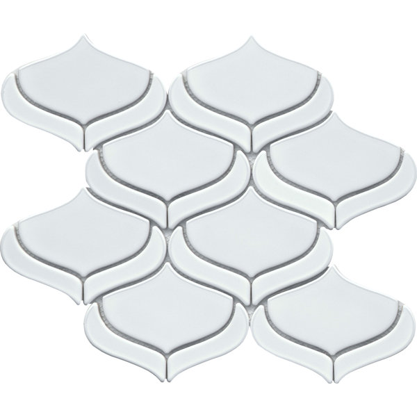 Emser Tile Mythos™ 11" x 12" Ceramic Arabesque Mosaic Tile Wayfair